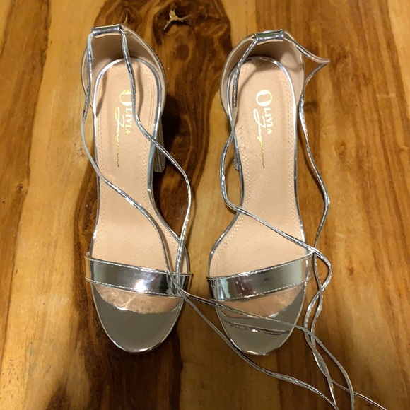 Olivia Jaymes Heels ✨✨Lace up sandals 👡 - Picture 2 of 5